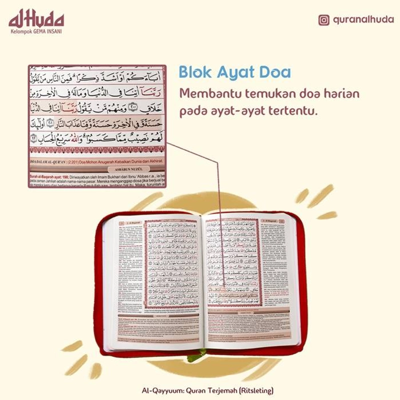 Product image Gema Insani - Al Qayyum Al Quran Terjemah Sedang RES 20.5 x 14.5 cm
