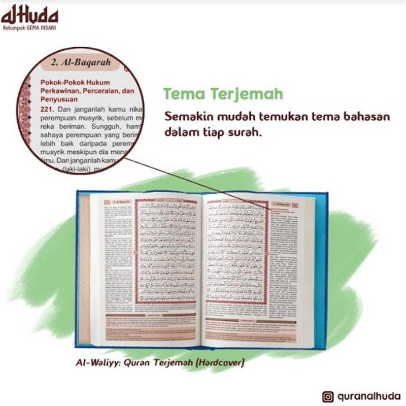 Product image Gema Insani - Al Waliyy Al Quran Terjemah sedang HC 20.5 x 14.5