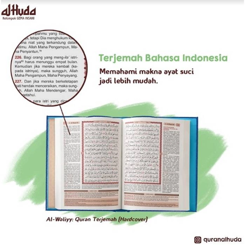 Product image Gema Insani - Al Waliyy Al Quran Terjemah sedang HC 20.5 x 14.5
