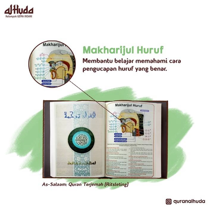 Product image Gema Insani - As Salaam: Al Qur`an Terjemah 2 Warna Sedang RES 20.5 x 14.5 cm