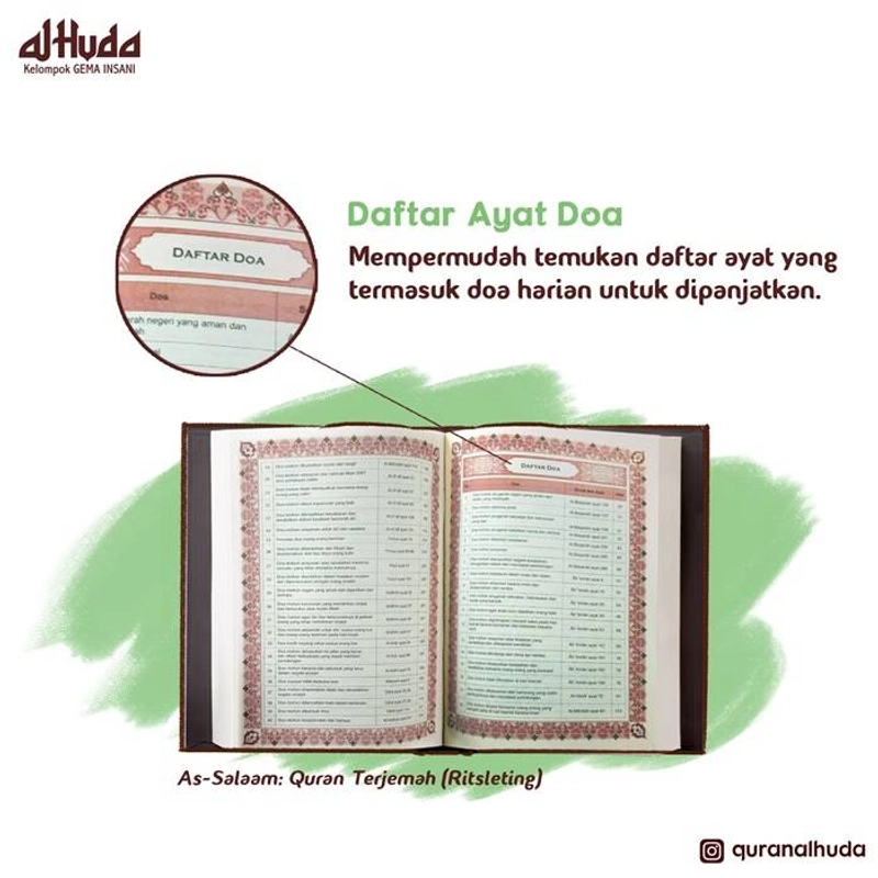 Product image Gema Insani - As Salaam: Al Qur`an Terjemah 2 Warna Sedang RES 20.5 x 14.5 cm
