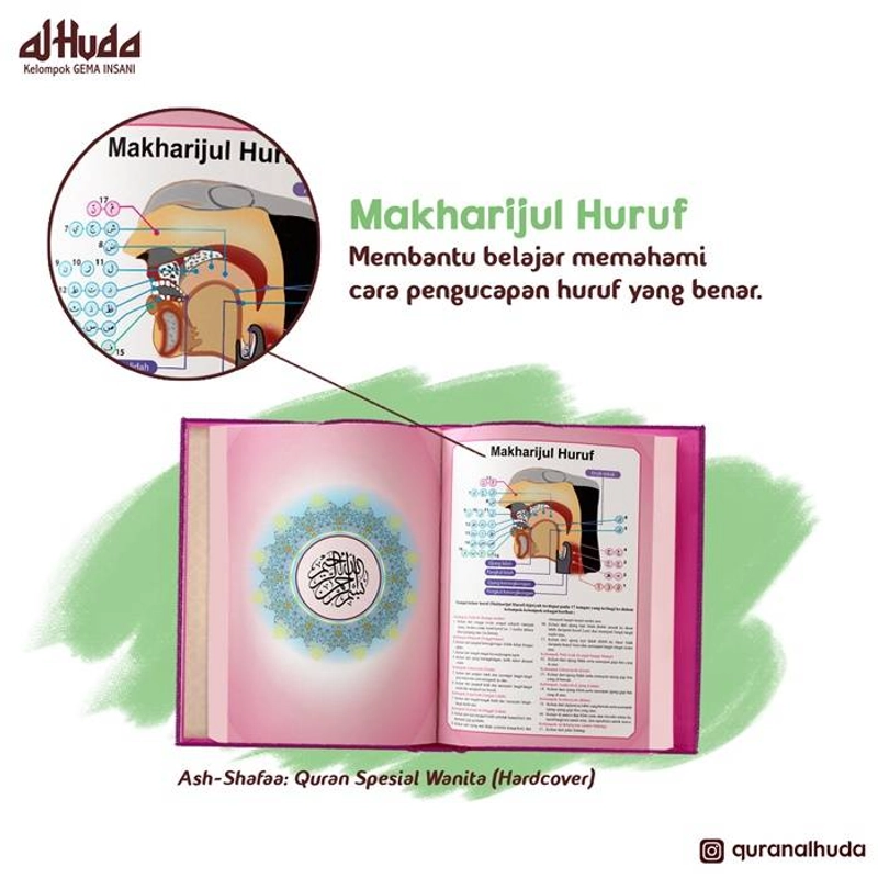 Product image Gema Insani - Ash Shafaa Al Qur`an Spesial Wanita HC 20.5 x 14.5 cm