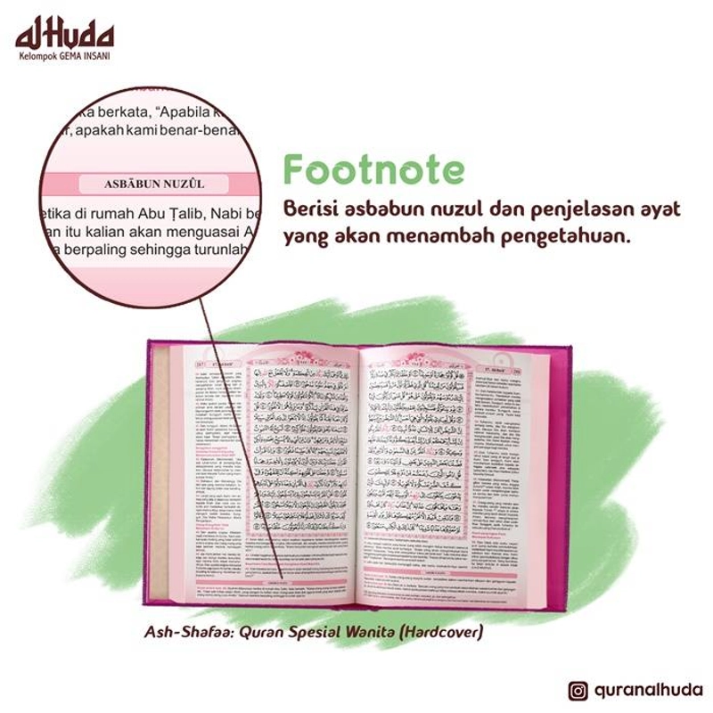 Product image Gema Insani - Ash Shafaa Al Qur`an Spesial Wanita HC 20.5 x 14.5 cm