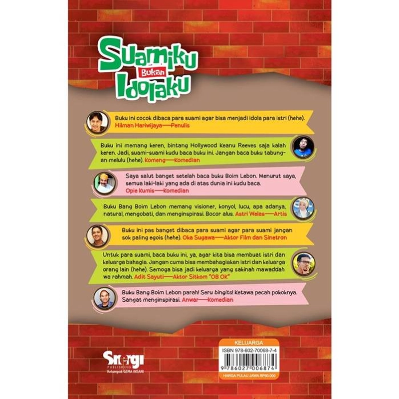 Product image Gema Insani - Buku Suamiku Bukan Idolaku 23 x 15.2 SC