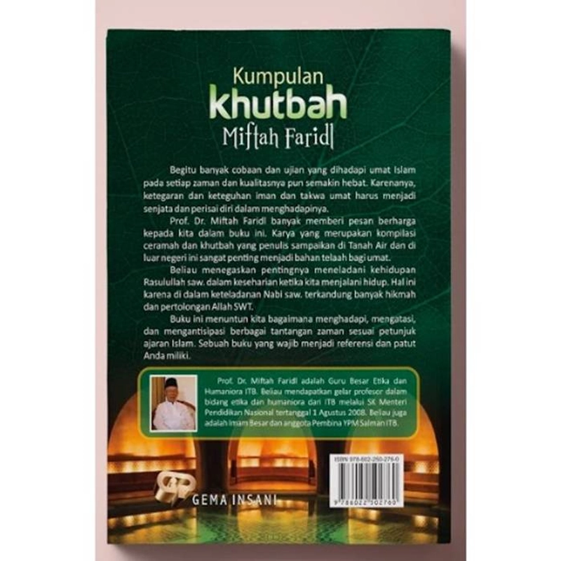Product image Gema Insani - Buku Kumpulan Khutbah Miftah Faridl 20.5 x 14.5 SC