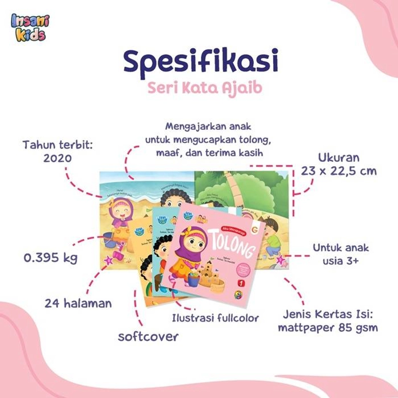 Product image Gema Insani - Buku 1 Set Seri Kata Ajaib 23 cm x 22.5 cm SC