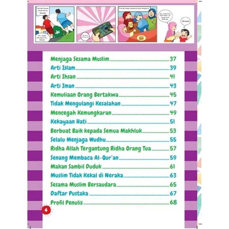 Product image Gema Insani - Buku Komik Hadist Akhlak Anak Hebat 28 x 21 cm