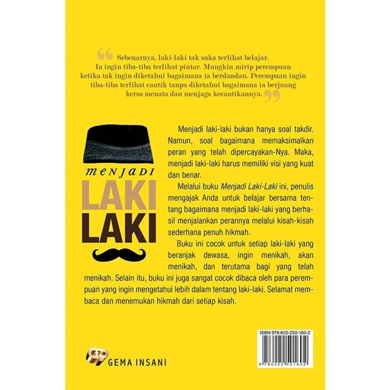 Product image Gema Insani Buku Menjadi Laki-Laki 23 x 15.2 cm