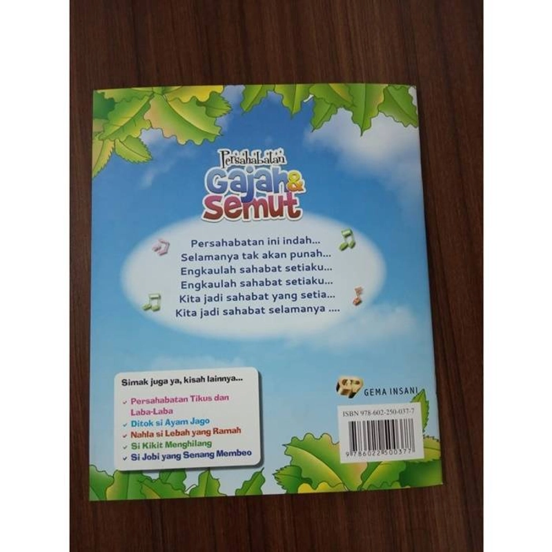 Product image Gema Insani Buku Persahabatan Gajah Dan Semut ( SC ) 25 x 21 cm