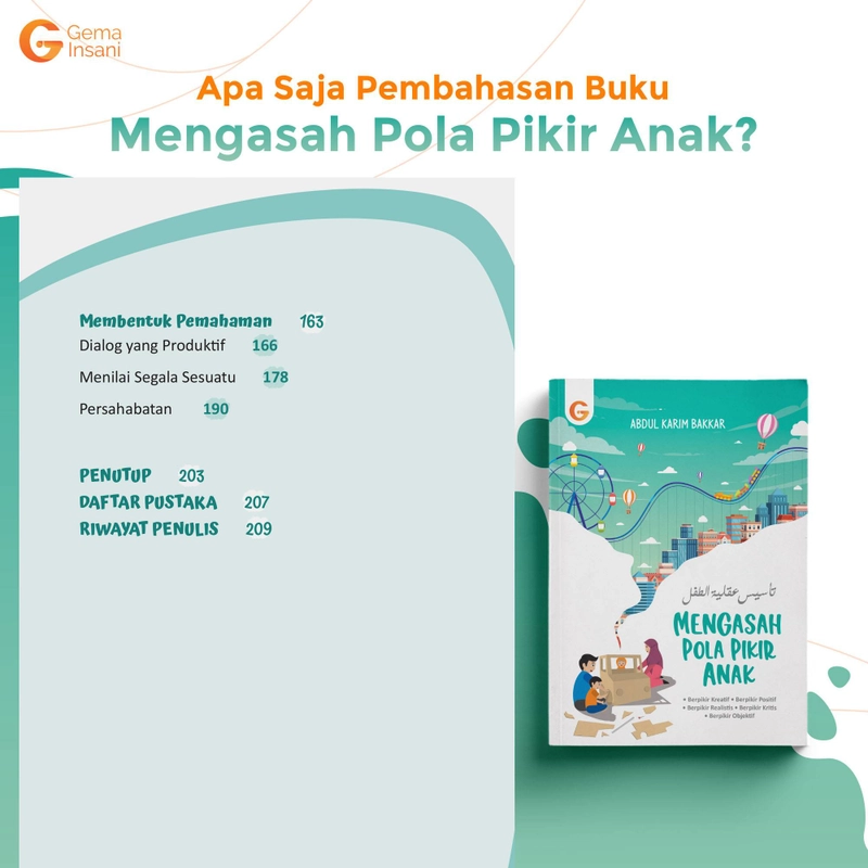 Product image Gema Insani Buku Mengasah Pola Pikir Anak 14.5 X 20.5 Cm Tosca