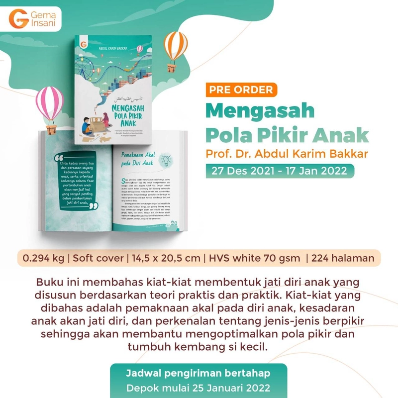 Product image Gema Insani Buku Mengasah Pola Pikir Anak 14.5 X 20.5 Cm Tosca