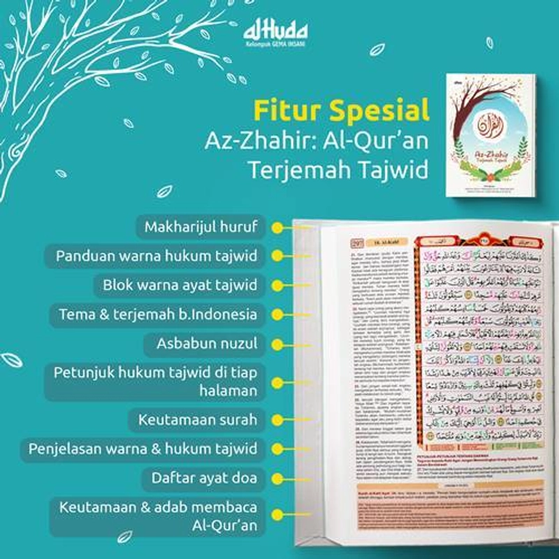 Product image Gema Insani - Az-Zhahir Al-Qur'an Terjemah Tajwid A5 Hardcover