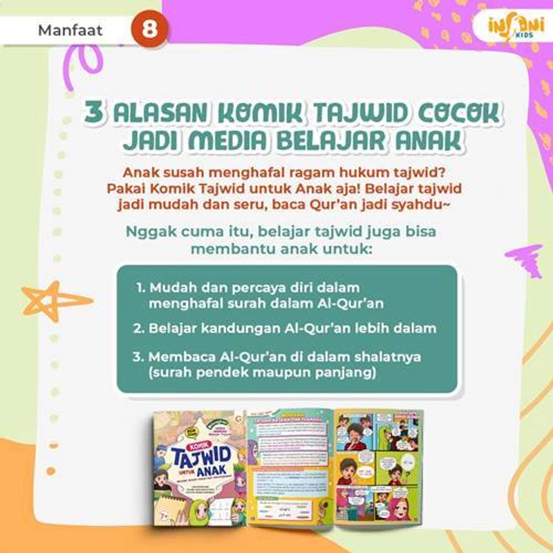 Product image Gema Insani - Komik Tajwid untuk Anak 19 x 24 cm SC