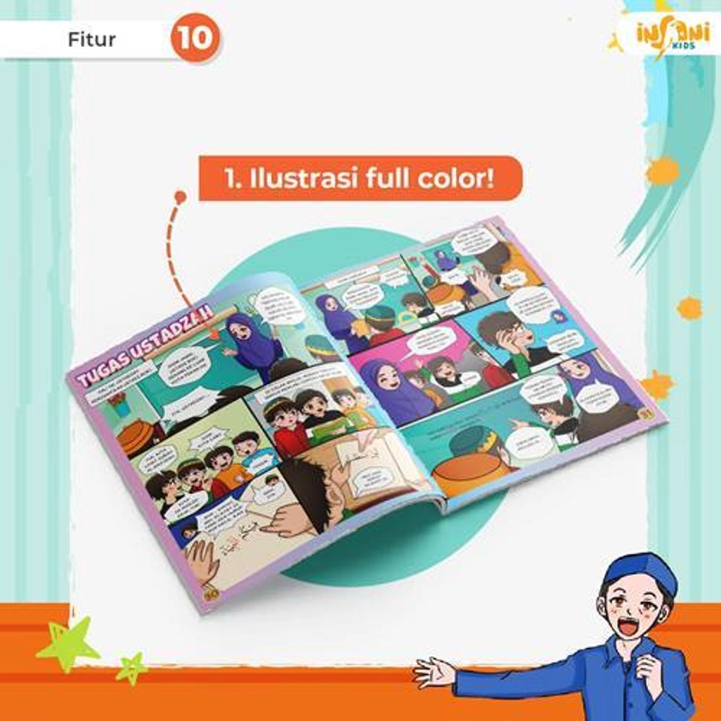 Product image Gema Insani - Komik Tajwid untuk Anak 19 x 24 cm SC