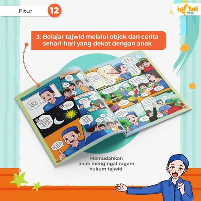 Product image Gema Insani - Komik Tajwid untuk Anak 19 x 24 cm SC