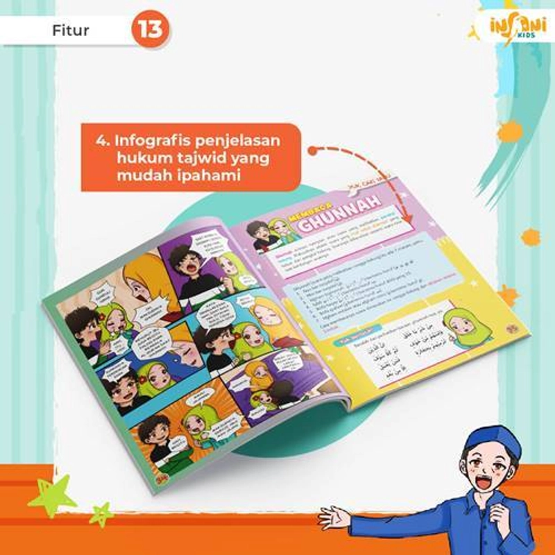 Product image Gema Insani - Komik Tajwid untuk Anak 19 x 24 cm SC
