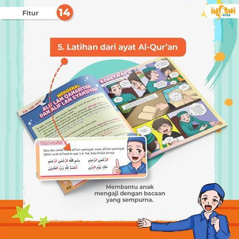 Product image Gema Insani - Komik Tajwid untuk Anak 19 x 24 cm SC