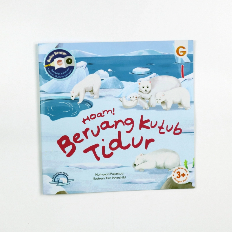 Product image Gema Insani - Seri Hewan Kutub ; Hoam! Beruang Kutub Tidur 23 x 22 cm SC