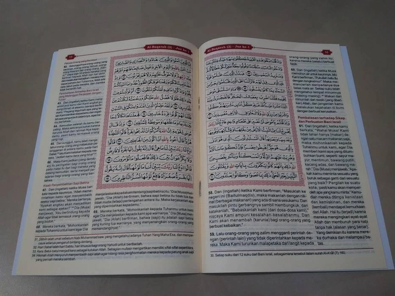 Product image Gema Insani - Gerakan Wakaf Al Mushawwir: Al Qur`an Terjemah 2 warna Sedang Per Juz SC Random