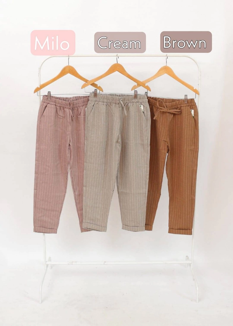 Product image Giat Makmur [TA] - Celana Pants Panjang Garis Allsize Grey