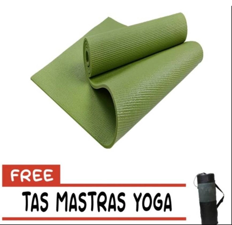 Product image Girik - Yoga and Pilates Matras Original Anti Slip 172 x 61cm Olivegreen