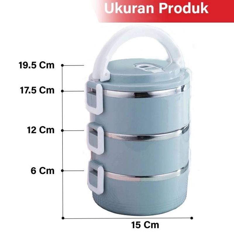 Product image GM Bear Rantang Susun Tempat Makanan 1158 - Rantang 3 Susun