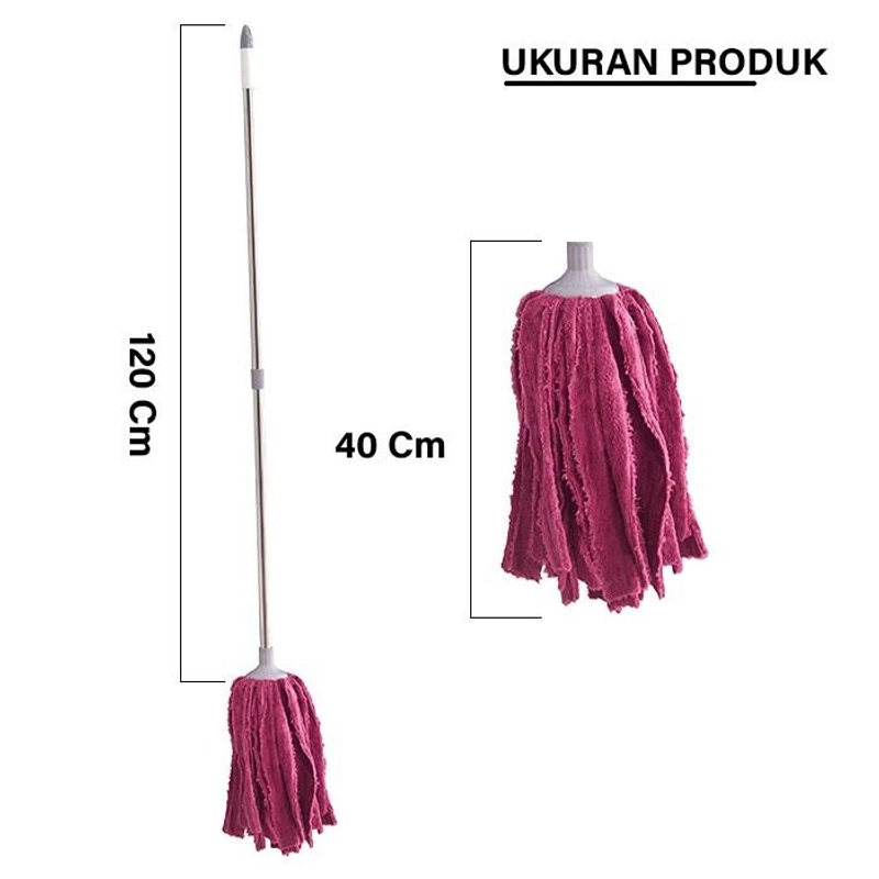 Product image GM Bear Alat Pel Pembersih Lantai 1379 - Strip Mop 120 cm Random