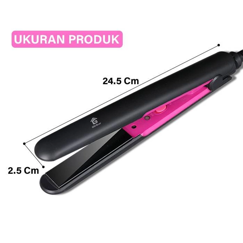 Product image GM Bear Catokan Pelurus Rambut 1331 - Vlasy Electric Hair Straightener 29 x 4 x 9 Cm Black