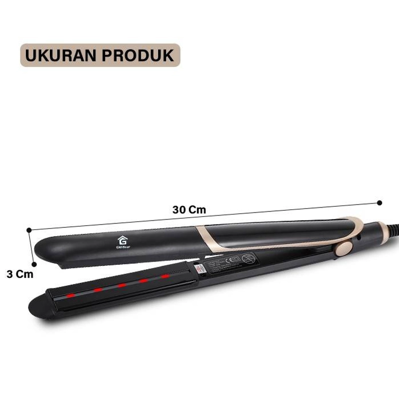 Product image GM Bear Catokan Rambut Inframerah 1335 - Vlasy Hair Straightener 30 x 6 x 10 Cm Black