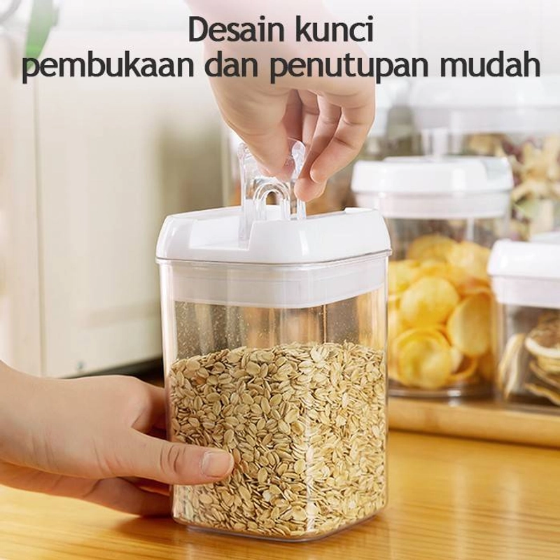 Product image GM Bear Toples Makanan Set isi 4pcs 1301 - Food Container Storage Set 21 x 10 x 32 Cm White