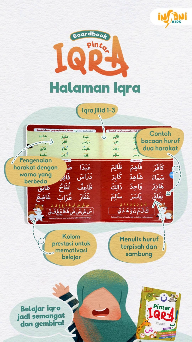 Product image Gema Insani - Boardbook Pintar Iqra 1