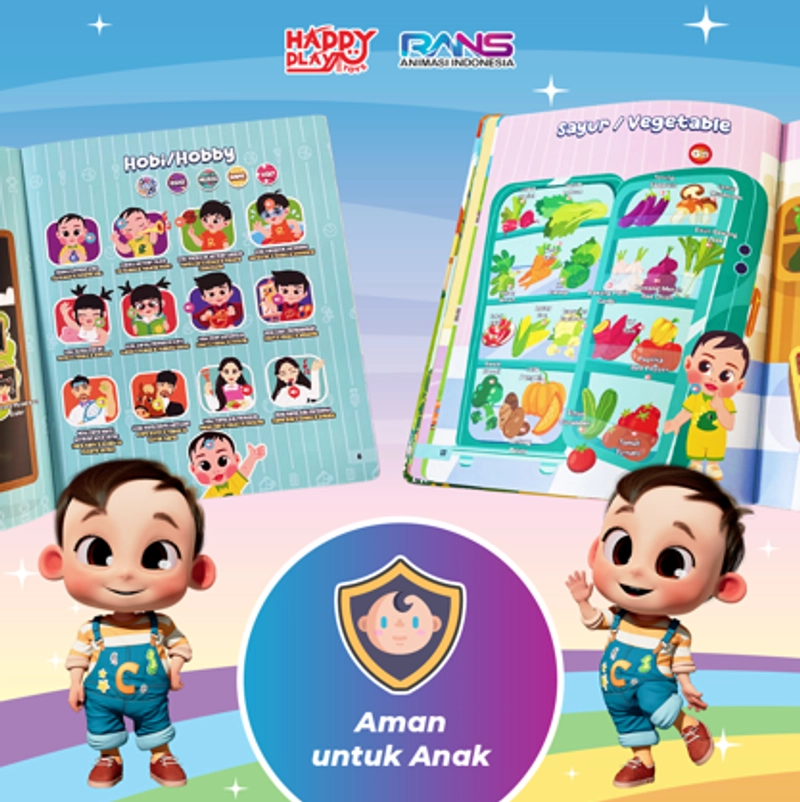 Product image HAPPY PLAY INDONESIA - Buku Ajaib Cipung Interaktif 500g Buku Ajaib Cipung