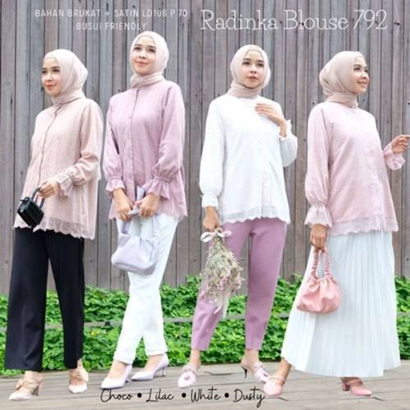 Product image Halika - Atasan Brukat Premium All Size White