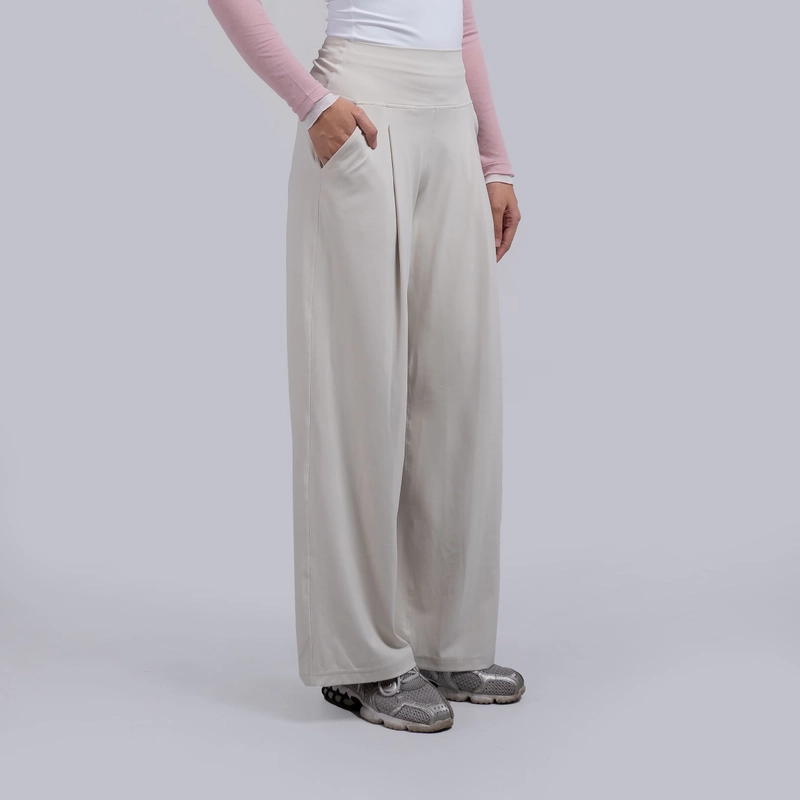 Product image D25101 HEIJI - CloudHold Wide Pants M Bene White