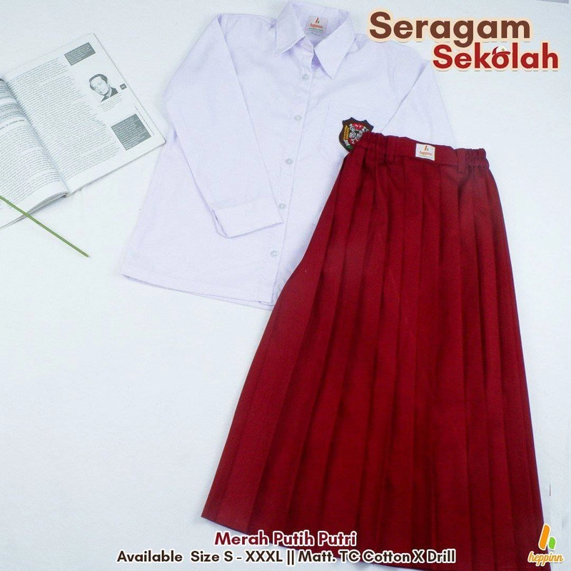 Product image Heppinn - Seragam Merah Putih Putri S Kemeja