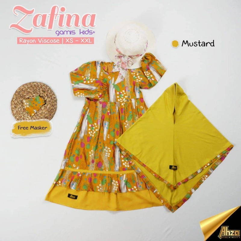 Product image Heppinn - Gamis Kids Zafina XS Mustard
