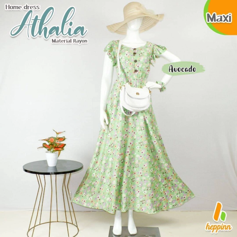 Product image Athalia Maxi Homedress L Avocado