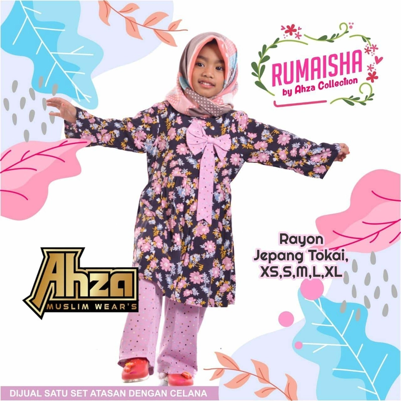 Product image Heppinn - Rumaisha Oneset Anak XS Bunga