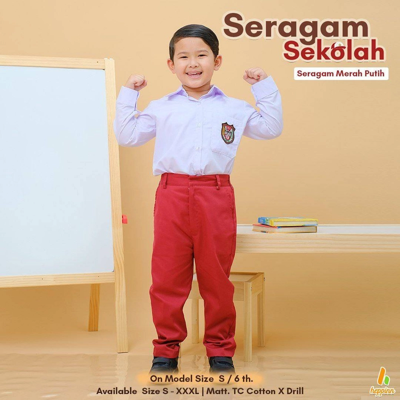 Product image Heppinn - Seragam Merah Putih Putra S Kemeja