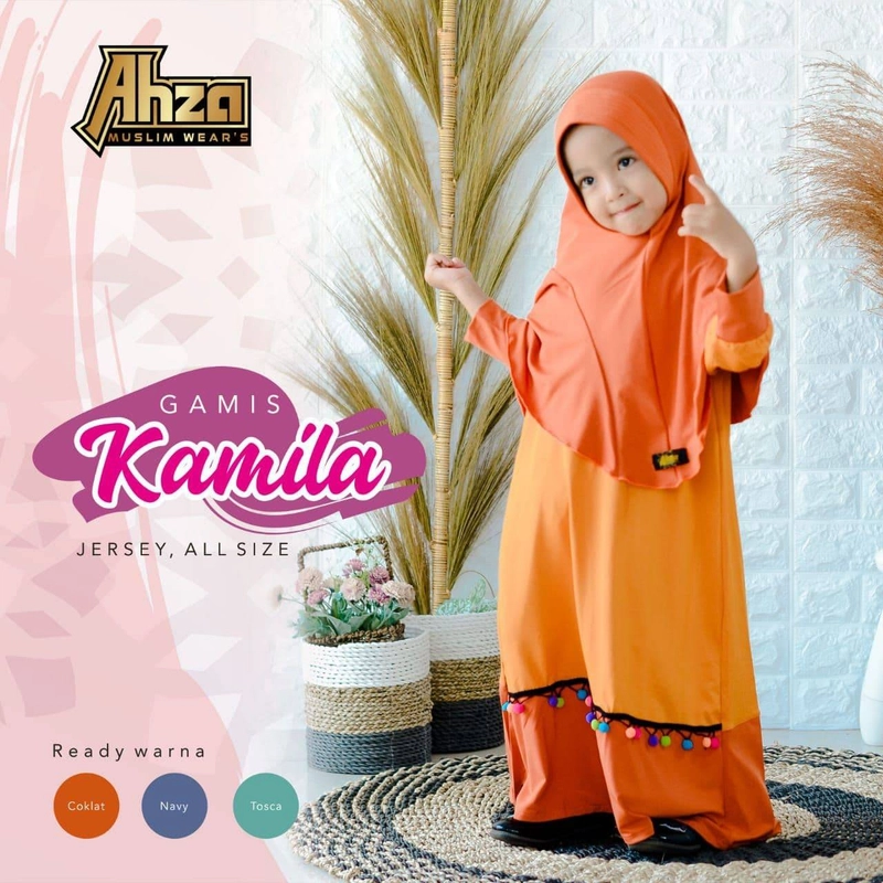 Product image Heppinn - Gamis Kamila XS Coklat