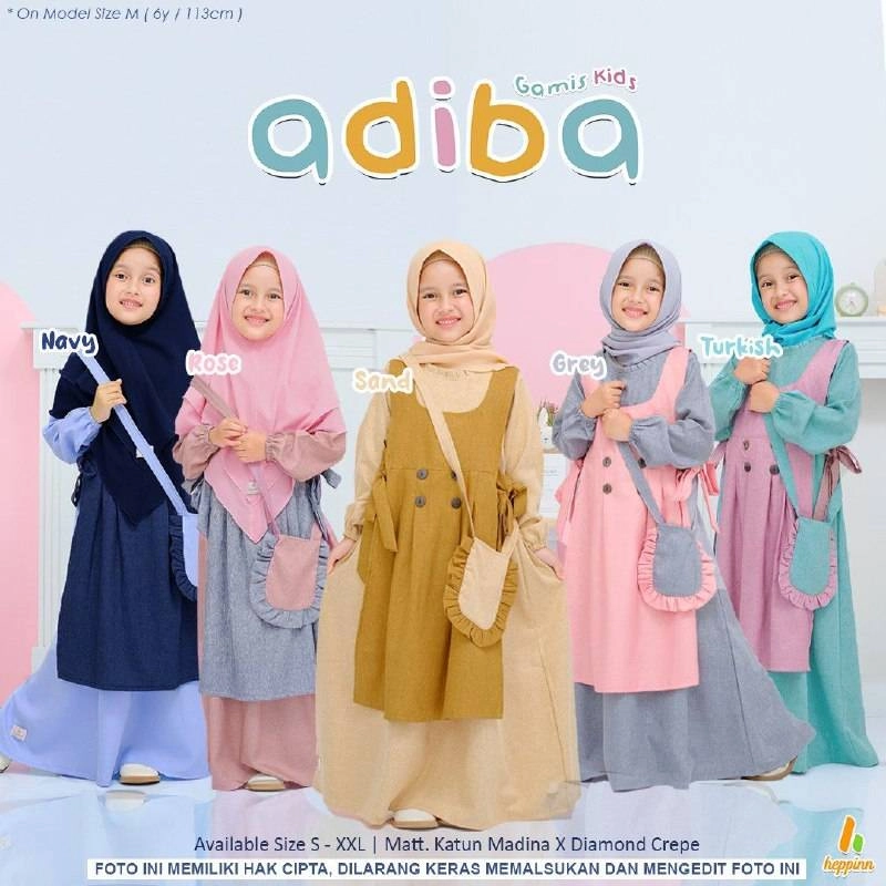 Heppinn - Gamis Anak ADIBA S Navy