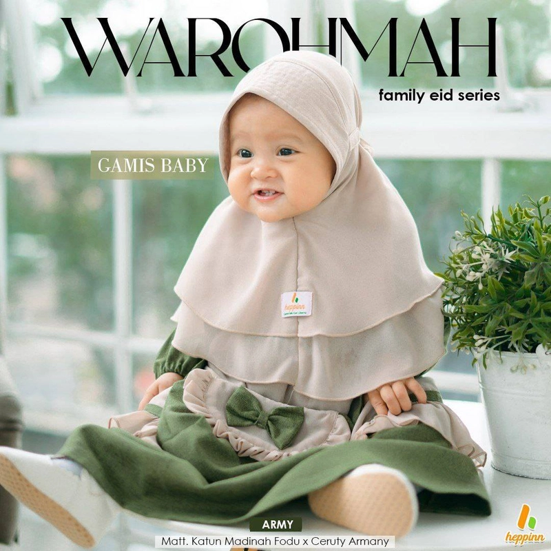 Product image Heppinn - Gamis Baby Warohmah 2 Army