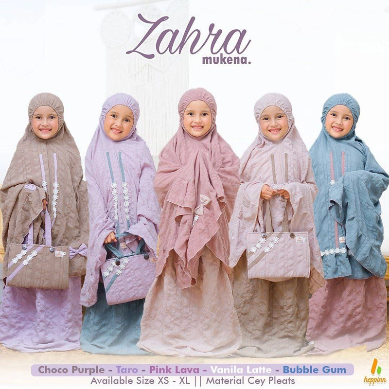 Product image Heppinn - Mukena Kids Zahra XS Vanilla Latte