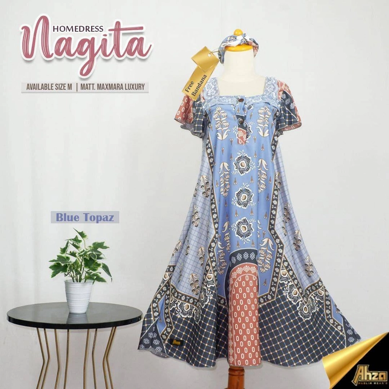 Product image Heppinn - Homedress Nagita M Blue Topaz