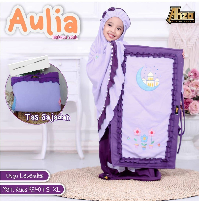 Product image Heppinn - Aulia Mukena Anak XS Ungu