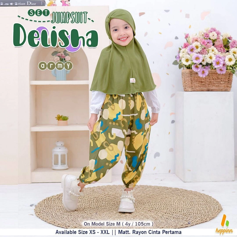 Product image Heppinn - Set Jumsuit Delisha L ARMY
