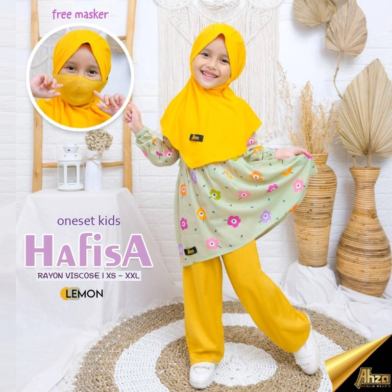 Product image Heppinn - Oneset Kids Hafisa XS LEMON