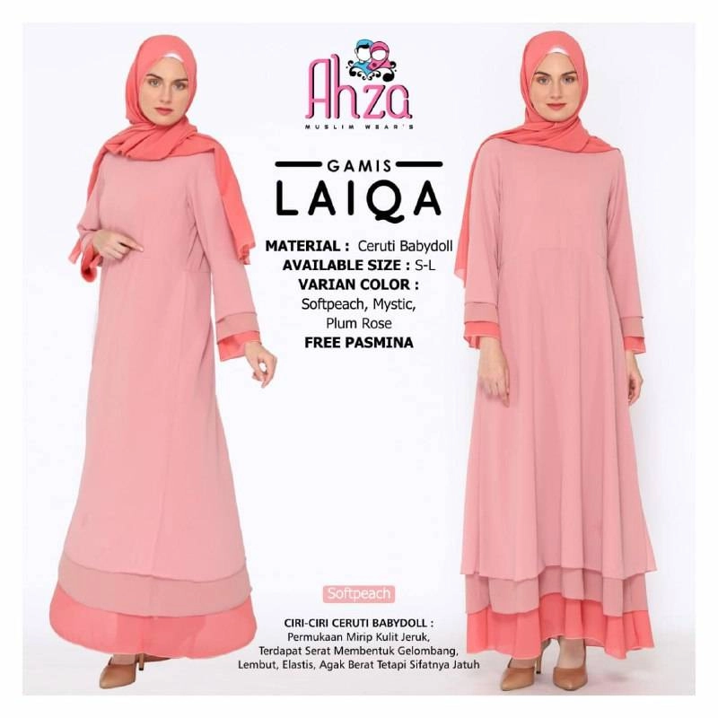 Product image Heppinn - Gamis Laiqa S Plum Rose