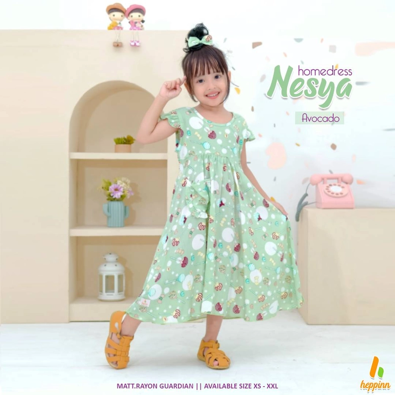 Product image Heppinn - Nesya Homedress S Avocado