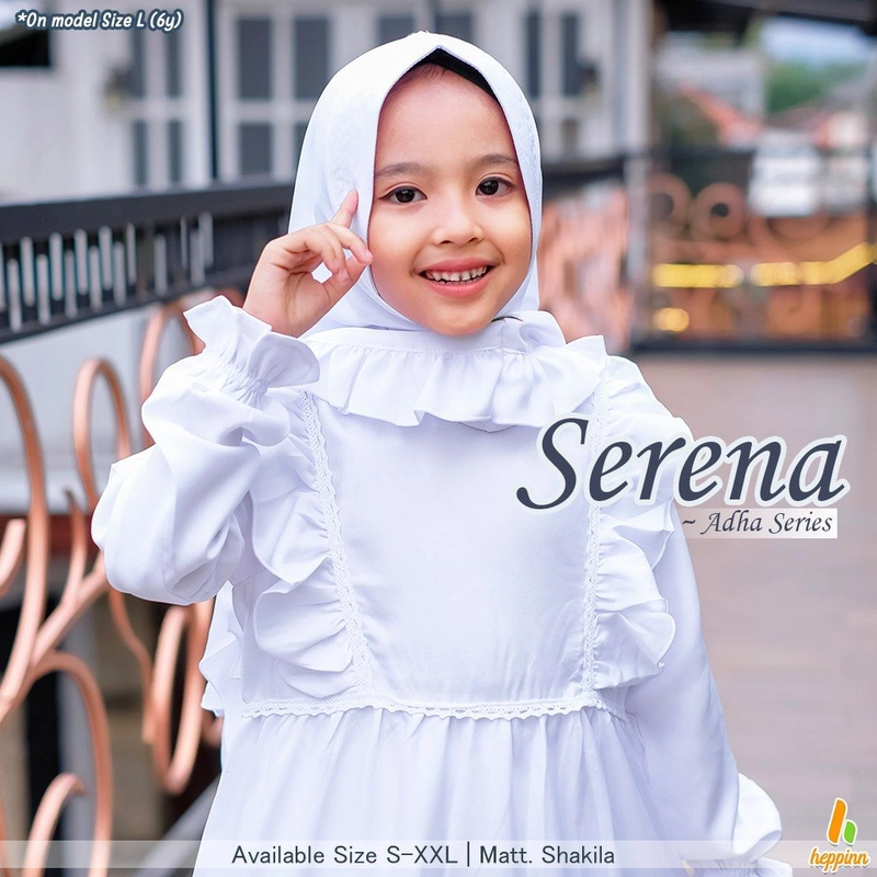 Product image Heppinn - ADHA SERIES GAMIS KIDS SERENA S Putih